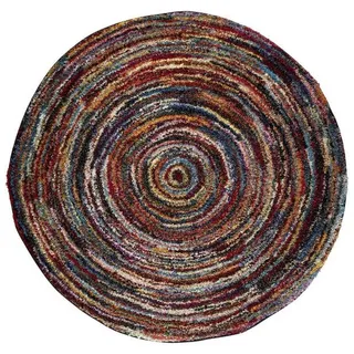 OCI DIE TEPPICHMARKE Sixteen Round Shaggyteppich 200 cm multicolor