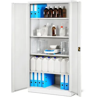 Jan Nowak C001H Aktenschrank 195 x 90 x 40 cm Weiß