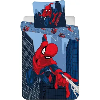 SpiderMan Spider-Man Baumwolle Blau 140 x 200 cm + 70 x 80 cm
