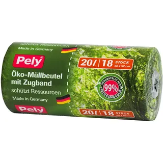 Pely Müllbeutel Öko 35,0 l grün, 12 St.