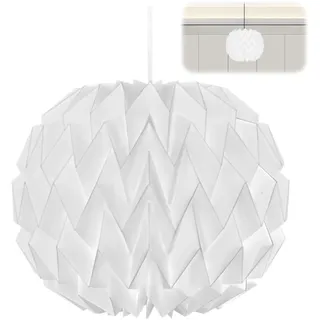 Faltbarer Origami Lampenschirm Hängende Lichtabdeckung Aus Papier, Modernes Lampen Design Für Wohnzimmer Schlafzimmer Küche, Ästhetisches Dekorationszubehör, Papierlichtabdeckung, Hängelampe