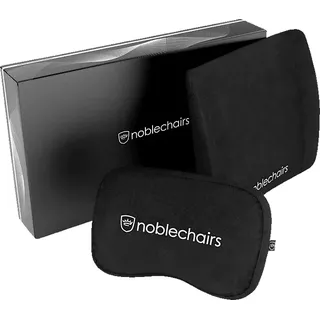 noblechairs Memory Foam Kissen-Set 80 x 40 cm Schwarz