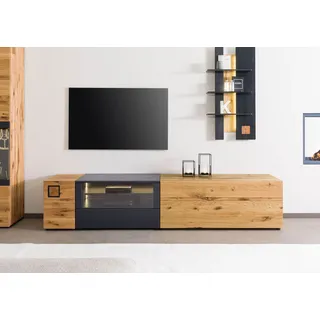 MASSIVMOEBEL24.DE Lowboard Wildeiche 220x52x52 natur geölt/lackiert KITZBÜHEL #120