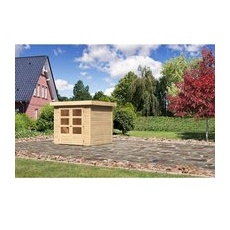 Karibu Holz-Gartenhaus Raala Natur Pultdach Unbehandelt 209 cm x 213 cm