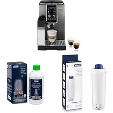 De'Longhi Dinamica Plus ECAM380.95.TB, Kaffeevollautomat mit LatteCrema Milchsystem + Original EcoDecalk DLSC 500 Entkalker Wasserfilter DLSC002