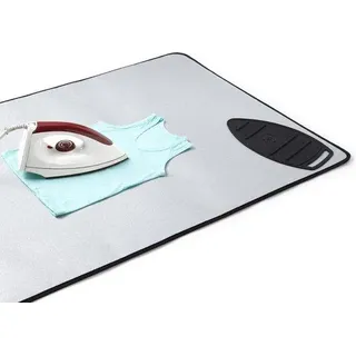 Strijkmat silber 120x70cm 5mm Schaumfüllung Dampfglätten