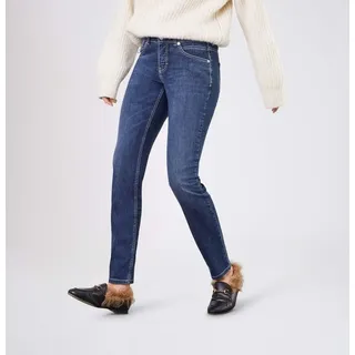 MAC Jeans Mac Damen Jeans Slim Fit Carrie Pipe in blauem New Basic-D46 / L30