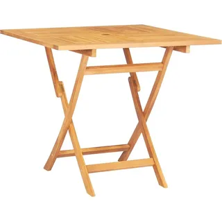 vidaXL Gartentisch Klappbar 85x85x76 cm Teak Massivholz - Braun