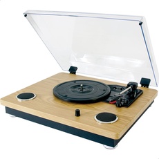 MAD-RT300SP-MKII - MADISON - Vintage-Plattenspieler mit integrierten Lautsprechern (2x8W), Bluetooth, USB, Micro-SD - Holz.