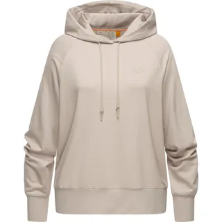 Kapuzenpullover RAGWEAR "Kapuzensweatshirt Tonna", Damen, Gr. XXL, beige (bone), Obermaterial: 67% Polyester PES. 28% Viskose CV. 5% Elasthan EL., Pullover Kapuzenpullover
