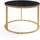 Couchtisch Aulum 50 x 70 cm schwarz Gold Schwarz