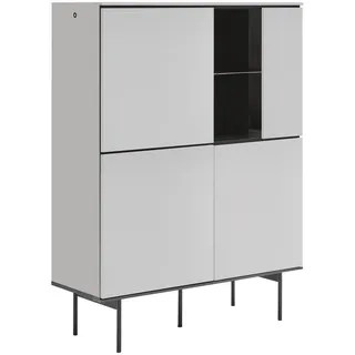 VOLEO Highboard 115 x 135 x 40 cm schwarz