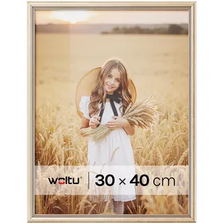 Woltu Bilderrahmen Gold 30x40 cm 2er Set