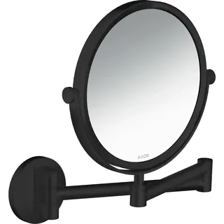 hansgrohe AXOR UNIVERSAL Circular Rasierspiegel, schwenkbar, neigbar, 42849670, Farbe: Schwarz Matt