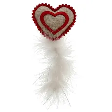 Dogman Toy Valle heart w. feather