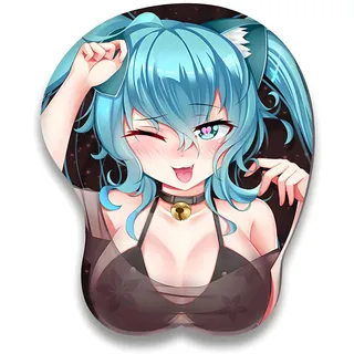 ELLENNE - 3D-Mauspad aus Gel mit Handgelenkstütze - Gaming, Manga, Anime, Japan, Japan (Design 13)