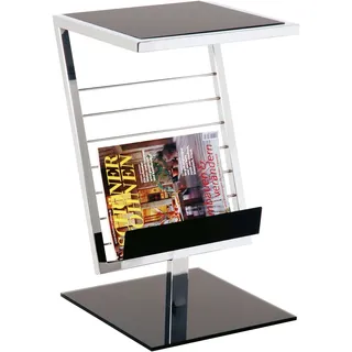 Haku-Möbel HAKU Beistelltisch "Sofatisch, Wohnzimmertisch", 1 Stk. tlg. rechteckig - aus Metall Silber B/T/H 36/30/60 cm