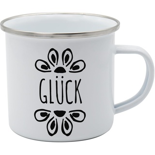 Tasse Glück Emaille 350ml