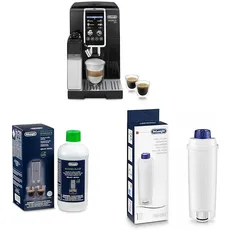 De'Longhi Dinamica Plus ECAM382.70.B, Kaffeevollautomat + Original EcoDecalk DLSC 500 Entkalker Wasserfilter DLSC002