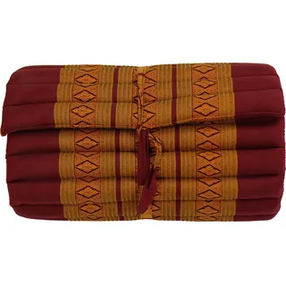 Fine Asianliving Thaimatte Rollbar Kapokfüllung 190x50x4.5cm Thai Kissen Meditation Matte Matratze Kapok 301-P10 - Braun