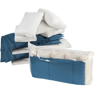 Vakuumierbeutel WENKO "Vakuum Jumbo Cube XXL", weiß (transparent, weiß), B:180cm H:90cm T:50cm, Kunststoff, Folienbeutel, Vakuumierbeutel, extra großer Vakuumbeutel für Kleidung, Gartenpolster & Bettdecken, Topseller