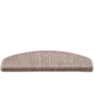 Pergamon Natur Sisal Stufenmatten 15Er-Set , Graphitfarben , Textil , Rund , 18x56 cm , rutschfeste Unterfläche , Teppiche und Böden, Bodenbeläge