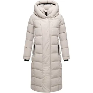 Steppmantel NAVAHOO "Steppmantel Engelsfeder XIV", Damen, Gr. 3XL, beige (bone), Obermaterial: 100% Polyester PES.  Obermaterial: Futter: 100% Polyester PES. 100% Polyester PES., Mäntel Steppmantel