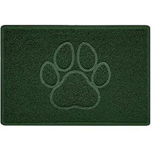Nicoman PFOTE Geprägt Fußmatte-(Geeignet für Innen- und Schützen Außen), Klein (60x40cm), Grün