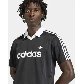 T-Shirt ADIDAS ORIGINALS "JSY", Herren, Gr. XL, schwarz, Obermaterial: 100% Polyester, V-Ausschnitt, Shirts T-Shirt, mit V-Ausschnitt, ohne Verschluss, aus Polyester