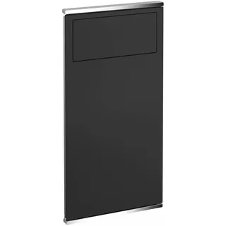 KEUCO PLAN Integral Modul Waschtisch 1, Abfallbehälter, Anschlag links, 44988013701, Farbe: verchromt / schwarz matt
