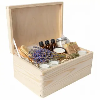 Creative Deco Holzkiste mit Deckel | 30 x 20 x 14 cm Ostern Erinnerungsbox