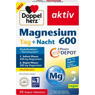 Doppelherz Magnesium 600 Tag und Nacht Depot-Tabletten 30 St.