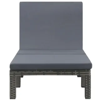 vidaXL Sonnenliege 195 x 60 x 22 cm anthrazit