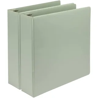Samsill Earth's Choice U69642 D-Ring-Sichtbuch, 5,1 cm, robust, USDA-zertifiziert, biobasiert, umweltfreundlich, salbeigrün