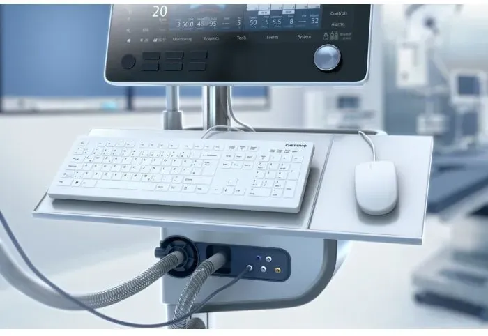 Bild von AK-C8112 Medical Kabellose Tastatur USB Weiß