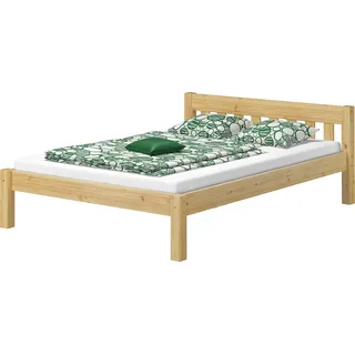 Einzelbett Bettrahmen 120x200 Futonbett Kieferbett Massivholz natur Zubehör wählbar V-60.38-12ohne Zubehör - Naturbelassen