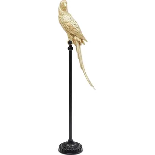 Kare Design Deko Figur Parrot, Gold, 116x23x25 cm, Deko Objekt, Wohnaccessoire, Dekoration, Papageien Motiv, Wohnzimmer