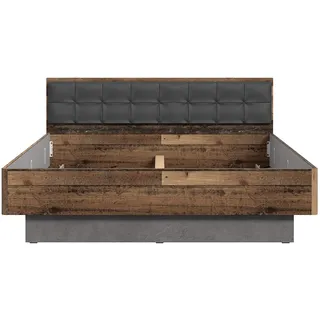 Forte Clif mit gepolstertem Kopfteil, braun