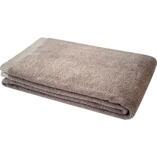 Dyckhoff Duschtuch "Nadelstreifen" mit gemustertem Saumabschluss, taupe