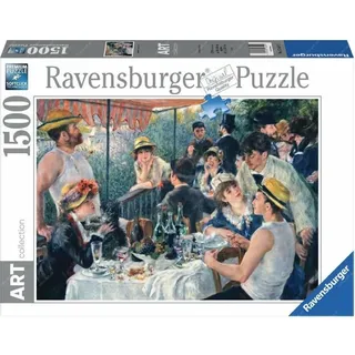 Ravensburger - Puzzle Renoir: Das Mittagessen der Ruderer, Art-Sammlung, Puzzle 1500 Teile, Puzzle für Erwachsene, Puzzle, Geschenke für Erwachsene, 80x60cm