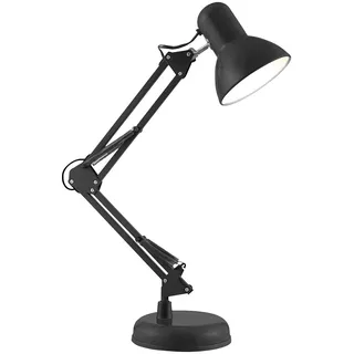 Lunartec Schreibtischlampe alt: Retro-Schreibtischlampe mit 2 Gelenk-Armen, für E14-Lampe bis 60 Watt (Gelenkarm, Lampe Schreibtisch, LED)