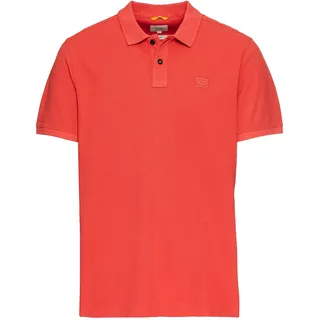 camel active Herren Kurzarm Poloshirt aus Baumwolle Rot, Menswear-XXL