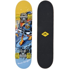 Bild Schildkröt® Junior-Skateboard 24, Best Surfer, Holz-Deck 60,5 x 15cm, PU-Rollen 50 x 30mm, Sticker-Design, 510620