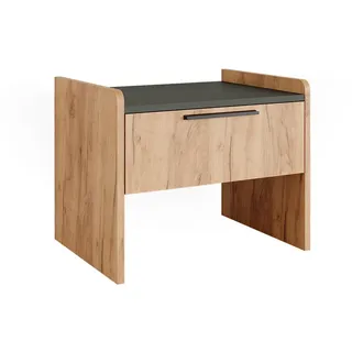 Vicco Esszimmerbank Roman Sandeiche 53.5 x 41.1 cm mit 1 Schublade , Sonoma Eiche , Holzwerkstoff , Rechteckig , 53.5x43x41.1 cm , Esszimmer, Bänke, Sitzbänke