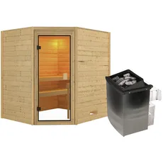 Bild von Sauna Mia - 9 kW Saunaofen mit Steuerung für 3 Personen beige