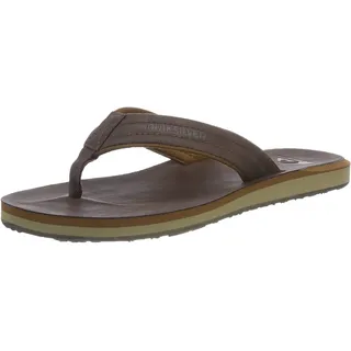 QUIKSILVER Herren Carver Nubuck - Sandals For Mens Zehentrenner, Braun Demitasse Solid Ctk0, 43