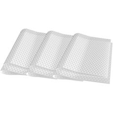 INTIRILIFE 6x Kühlschrankmatten Anti-Bakteriell in Transparente - 45 x 30 cm - Rutschfeste Schubladen Matte Einsatz für Kühlschrank Schublade Ablage Schützt Obst und Gemüse vor Bakterien und Wasser