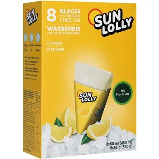 Sun Lolly Wassereis Zitrone 8er