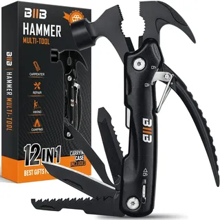 BIIB Geschenke für Männer, 12 in 1 Multitool Weihnachtsgeschenke für Männer, Gadgets für Männer, Geschenke für Papa, Weihnachten, Männergeschenke Geburtstagsgeschenk für Männer Camping Zubehör