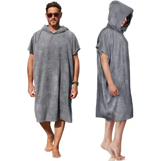 Kato Tirrinia Mikrofaser Surfponcho Badeponcho Handtuchkleid Damen Herren